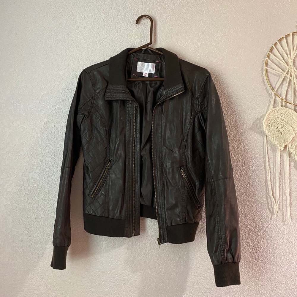 Xhilaration Faux Leather Moto Jacket